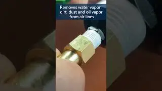 How to trap water from air lines? Use an air-oil water separator filter. 