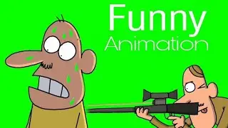 Green Screen Cartoon Animation.Funny Cartoon clip.Green Screen Cartoon video.Cartoon Maker.