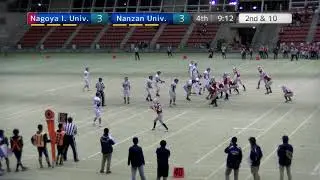東海学生アメリカンフットボール1部2部入れ替え戦 名古屋工業大学 vs 南山大学(4Q)