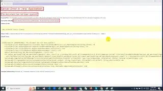 System.Runtime.InteropServices.COMException:The document has not been opened || Server Error