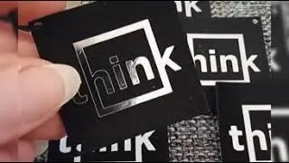 Нашивки "Think" нубук