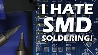 Learning to solder tiny SMD components with a soldering iron