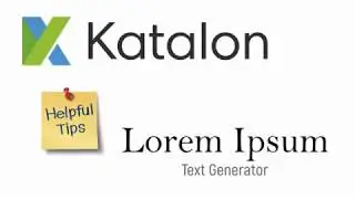 Katalon Studio - Generate Text programmatically using Lorem Ipsum