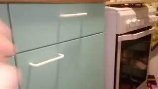 Kitchen draw stuck. Sneaky scissors.