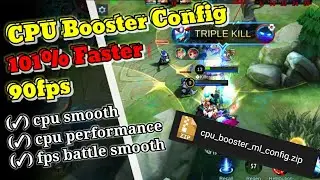 ML Config CPU Booster 90fps | MLBB Config & Script