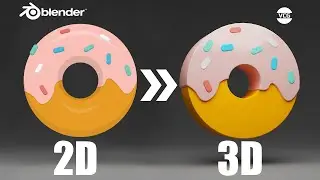 2D значки в 3D об'єкти в Blender!