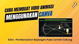 Cara membuat Vidio Animasi pembentukan bayangan pada cermin cekung menggunakan CANVA