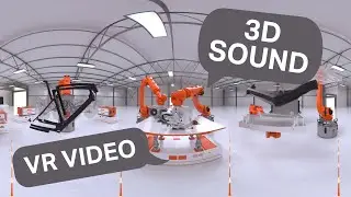 [VR + 3D Sound] REIN4CED Bicycle Frame Production - 360° Factory Floor
