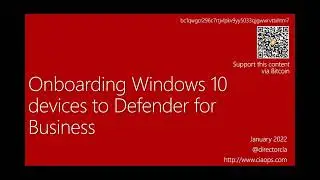 Onboarding Windows 10 devices to Defender for Business