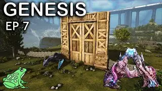 Protecting the Base and Fish Baskets - Ark Genesis Ep 7