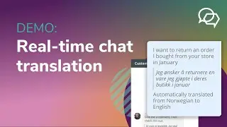 Demo: Real-time chat translation