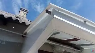 Навес над входной дверью,завершение