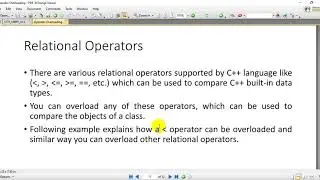 11-Operator Overloading in c++