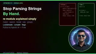 Stop Parsing Strings By Hand — Python Regex (re Module) Explained | Ep 51