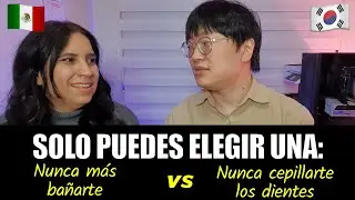 Preguntas muy locas para conocer a alguien | Coreano y mexicana responden... 🇰🇷🇲🇽