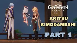 Akitsu Kimodameshi Story Part 1 - Test of Courage Quest Genshin Impact 3.3 Event 4K