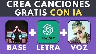 How to create SONGS with AI for FREE! | Generate the BASE + LYRICS + VOICE of a famous singer | T...