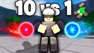 10 Players vs 1 Gojo (Saitama Battlegrounds)