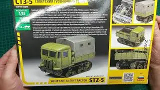 STZ-5 Soviet Artillery Tractor - Zvezda, 3663, 1/35 - OpenBox