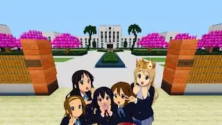 K-ON! School (Sakuragaoka High School) MinecraftPE tour #2