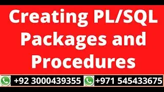 15.Creating PL/SQL Packages and Procedures