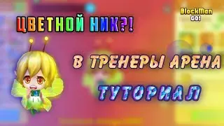 КАК СДЕЛАТЬ ЦВЕТНОЙ НИК В ТРЕНЕРЫ АРЕНА?! Туториал блокман го