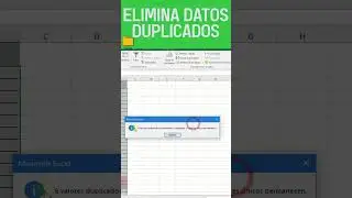 🟢Elimina datos DUPLICADOS🟢 #superexcel #datos #DatosDuplicados #reels #viralvideoshorts #exceltips