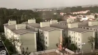 Ciclone arranca telhado em Curitiba