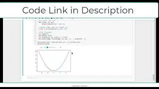 Interactive Tangent to the curve graph plotting in python
