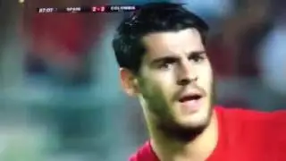 Gol de Alvaro Morata   España 2 2 Colombia   7062017