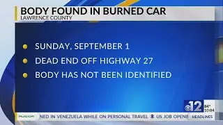 Body found in burned car in Lawrence County