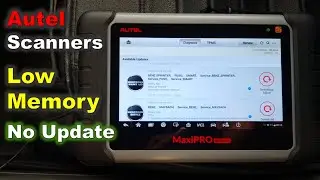 Dealing with Low Memory on Autel Scanner / Can't Download Updates / No Updates Storage Full