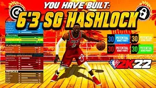 *NEW* BEST HASHLOCK BUILD IS TAKING OVER 2K22! BEST SHOOTING GUARD LOCK BUILD! 102 BADGES - NBA 2K22