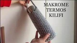 MAKROME TERMOS KILIFI / ÇANTASI | MACRAME THERMOS HOLDER