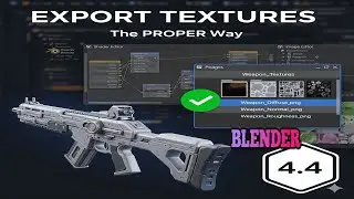 How to Export Textures and Materials in Blender4.4 in Proper Way
