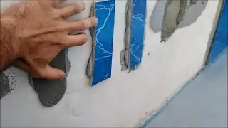 How does tile adhere to gypsum plaster? Real test