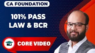 101% Pass CA Foundation Law | How to attempt Law June 24 | How to Pass in Fond. Law Exam