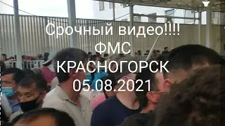 ФМС- Красногорск люди стоит в очеред для получения патент 05.08.21