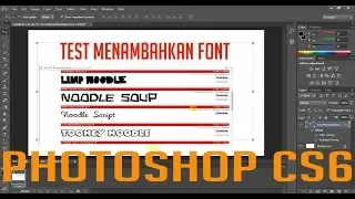 Tutorial Photoshop CS6 Cara Menambah Font Ke Dalam Photoshop