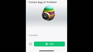 Roblox New Limited Combo Egg of Trolllolol