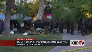 Police arrest multiple pro-Palestinian protesters at UNM duck pond