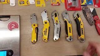Обзор ножиков трапеций от Dewalt