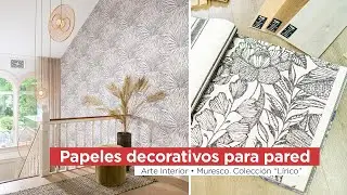 Diseño Interior. Casas modernas con papeles decorativos para pared MURESCO Colección "Lírico".