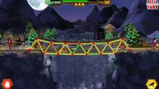 Bridge Construction Simulator - XMAS - Level 1 - 6 - Walkthrough