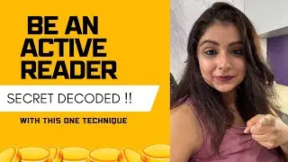 Follow this one Technique  to be an effective reader? (Watch in English)