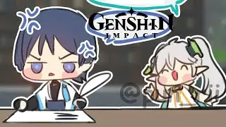 ¿Qué estás escribiendo? - Genshin Impact comic (FANDUB)