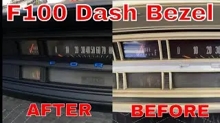 1972 F100 Dash Bezel Clean Paint & Repair #f100interior