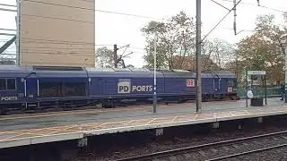 66109 Passes Stevenage With Freight