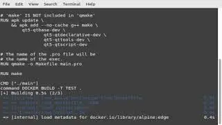 Programming {{ c make qmake }} hello world