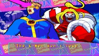 Marvel Super Heroes VS Street Fighter - Cyclops/Omega Red - Expert Difficulty Playthrough